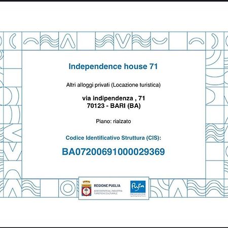 Apartmán Independence House 71 Bari Exteriér fotografie
