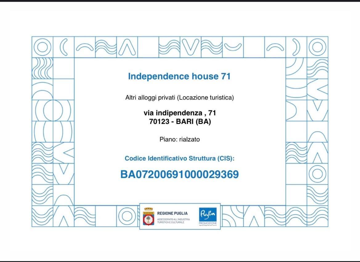 Apartmán Independence House 71 Bari Exteriér fotografie